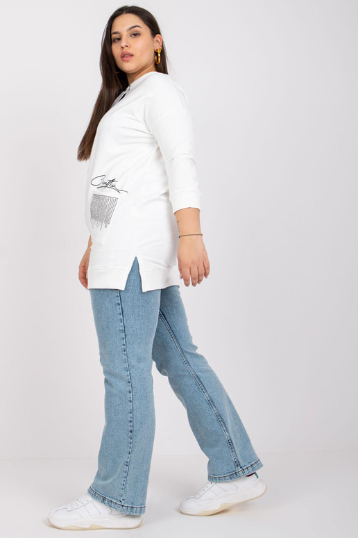 Ecru sporta kreklu tunika liela...