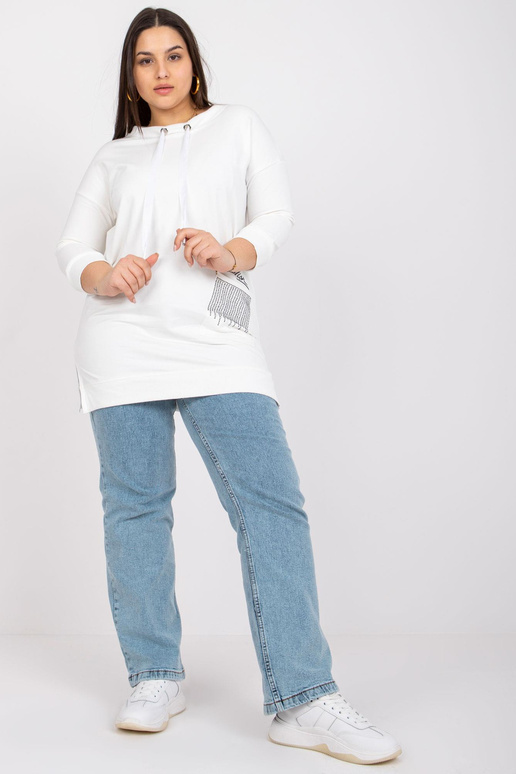 Ecru sporta kreklu tunika liela...