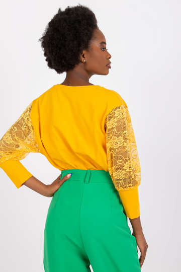 Gaiši oranža blūze ar... 2