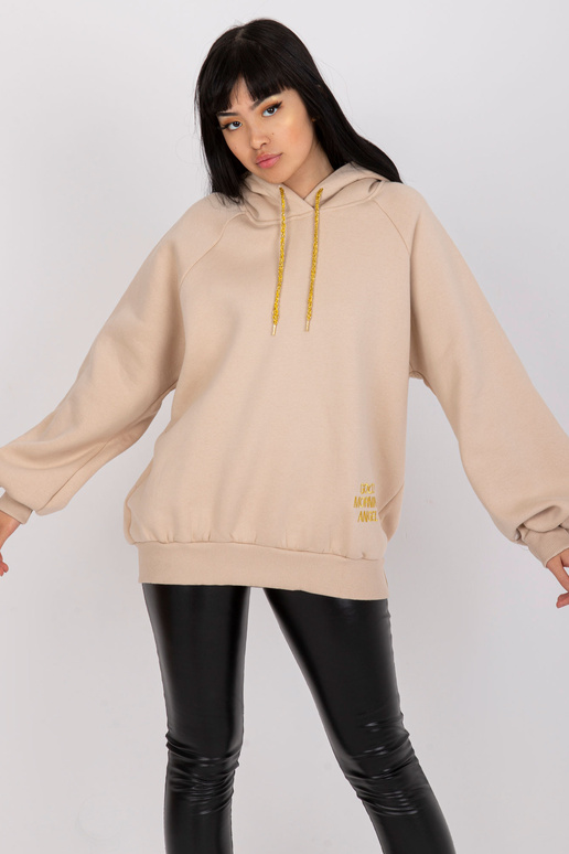 Bēšs džemperis sievietēm, oversize ar...