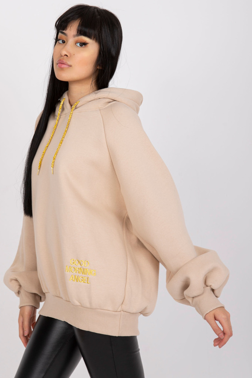 Bēšs džemperis sievietēm, oversize ar...