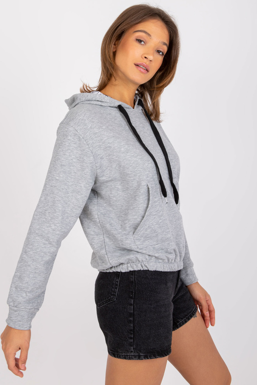 Pelēks melanžs sporta krekls ar...