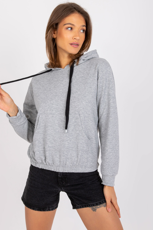 Pelēks melanžs sporta krekls ar...