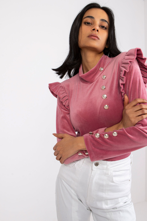 Rozā velūra blūze sievietēm Capri