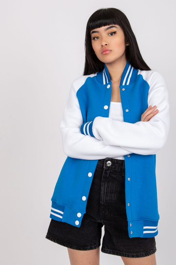 Tumši zils un balts bomber...