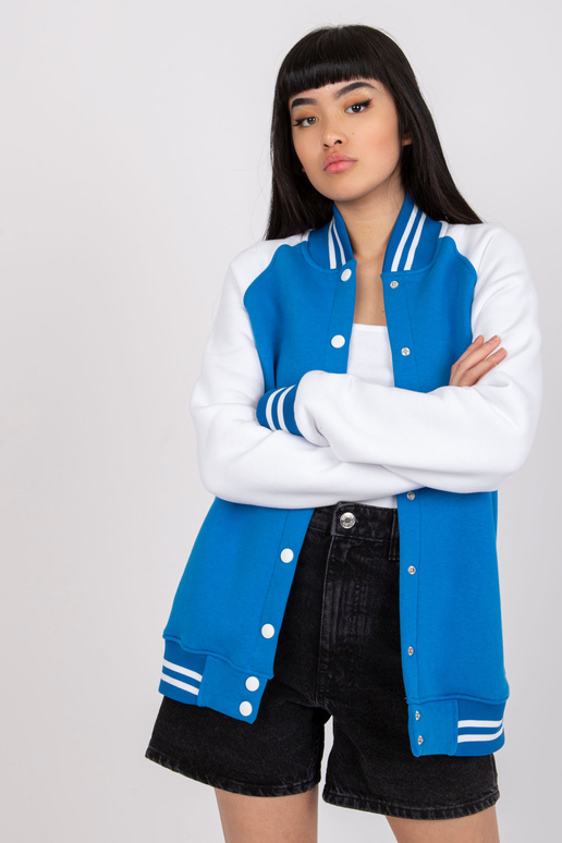 Tumši zils un balts bomber džemperis...