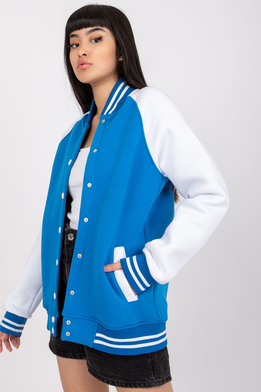 Tumši zils un balts bomber džemperis...