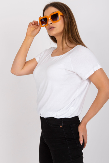 Balta pamata blūze ar īsām...