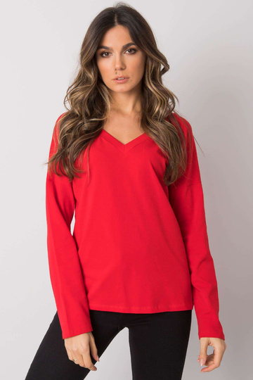 Sarkana sieviešu blūze ar... 2