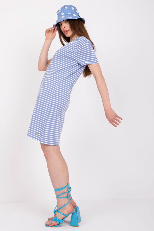 Gaiši zila svītraina minikleita no...