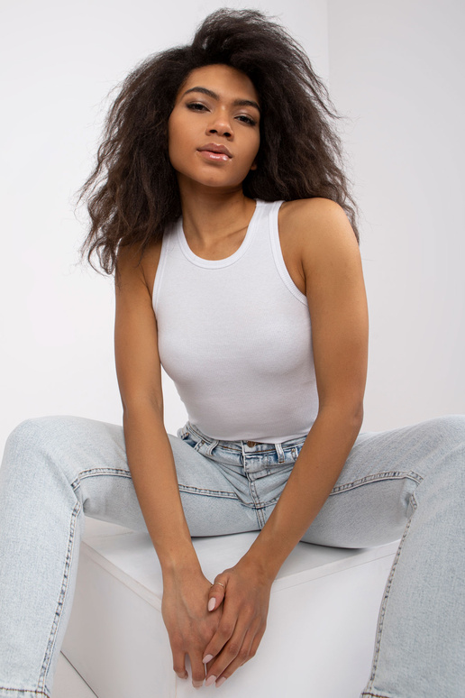 Balts svītrains tops Eston RUE PARIS