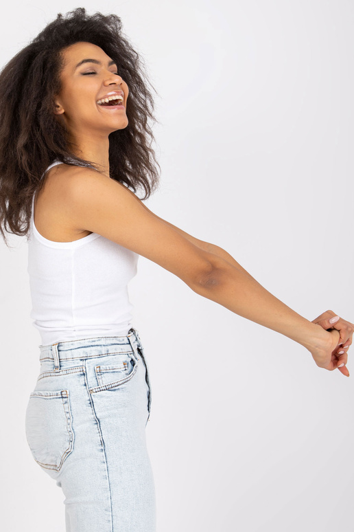 Balts svītrains tops Eston RUE PARIS