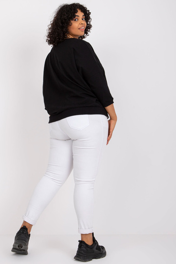 Melna plus izmēra blūze ar...