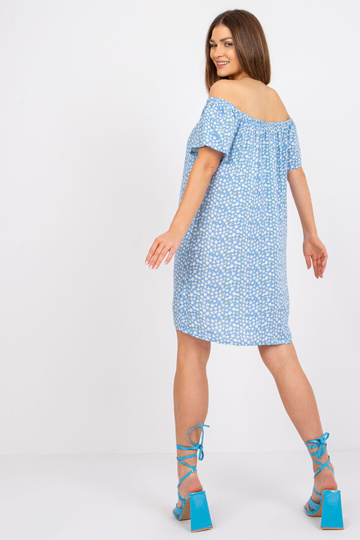 Gaiši zila viskozes kleita... 2