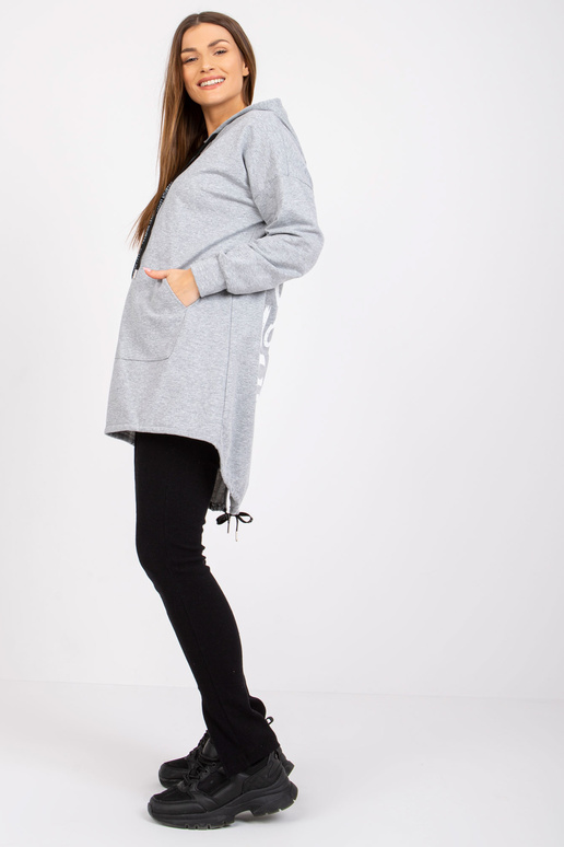 Pelēks melanžs sieviešu sporta krekls...