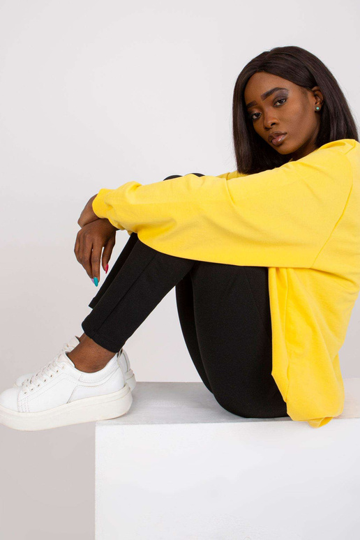 Dzeltens Twist kokvilnas džemperis