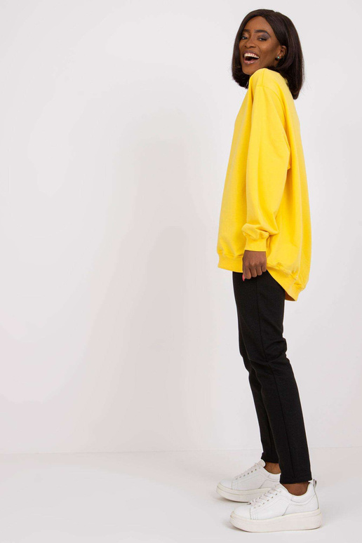 Dzeltens Twist kokvilnas džemperis