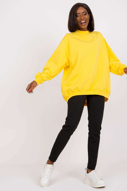 Dzeltens Twist kokvilnas džemperis