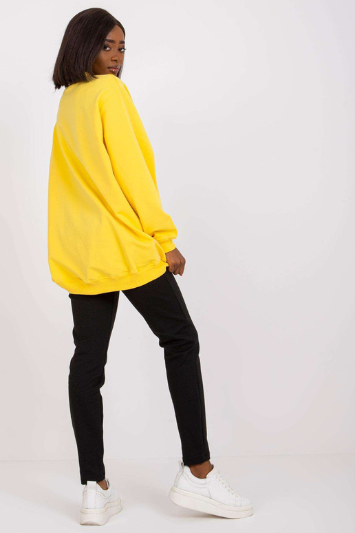 Dzeltens Twist kokvilnas džemperis