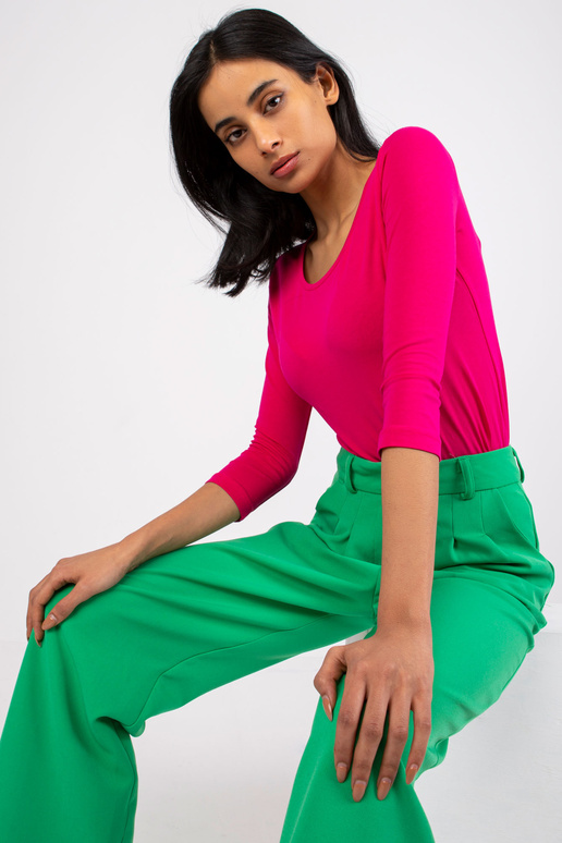 Fuksijas krāsas sieviešu pamata blūze...