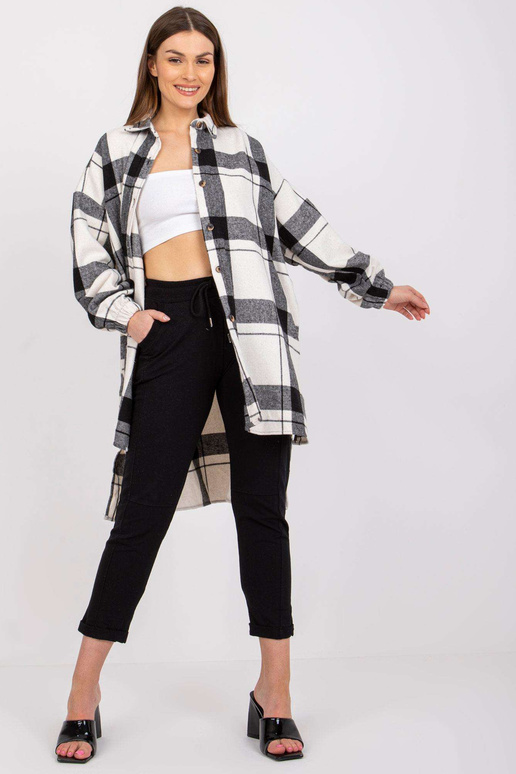 Melnbalts Vilnas rūtains krekls Amerie