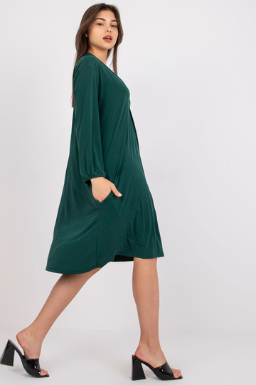 Tumši zaļa Rimini kleita ar...