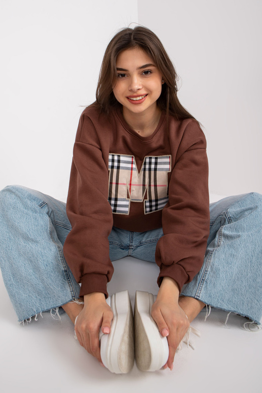 Tumši brūns sporta krekls ar Elise...