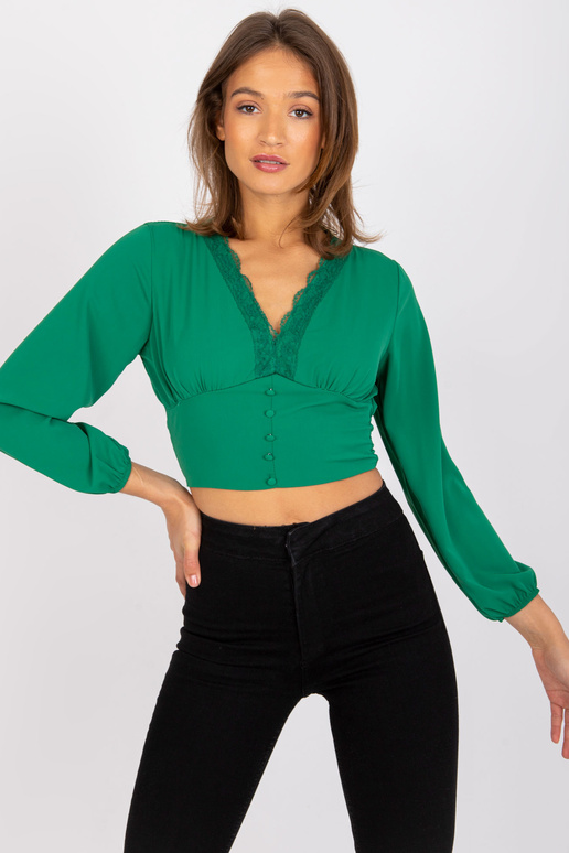 Zaļa blūze ar V veida kakla... Zaļa blūze ar V veida kakla...