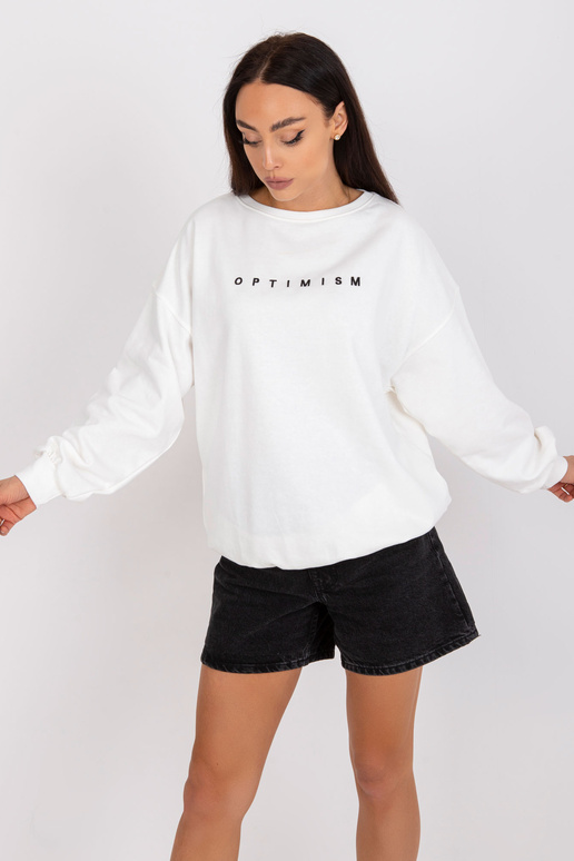 Ecru sporta krekls bez kapuces ar...