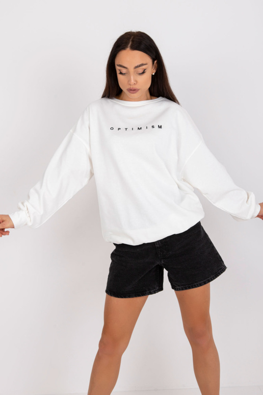 Ecru sporta krekls bez kapuces ar...