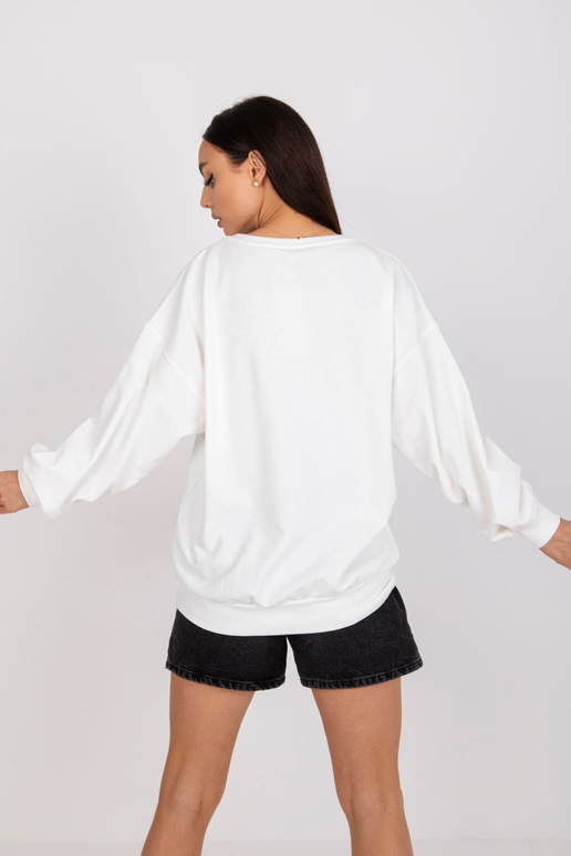 Ecru sporta krekls bez kapuces ar...