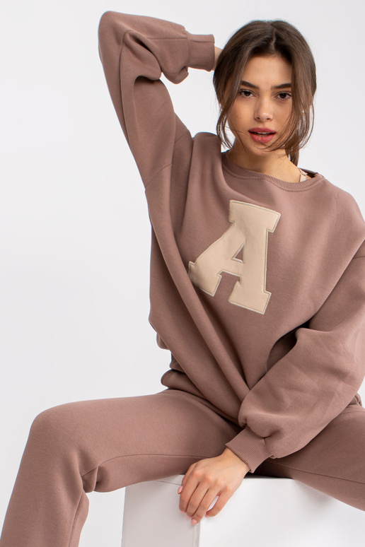 Brūns Edvige džemperis bez kapuces