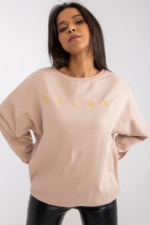 Bēšs sieviešu sporta krekls ar...