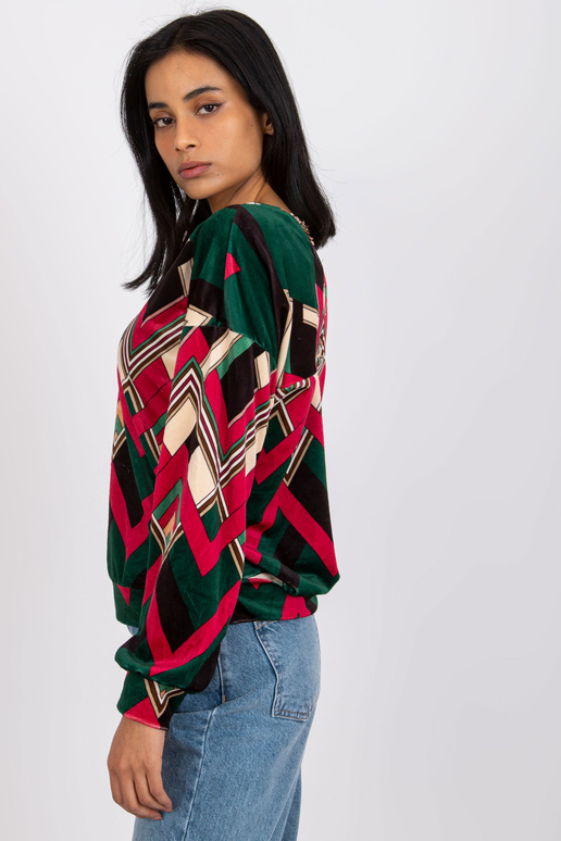 Zaļa un rozā Emmas blūze Zaļa un rozā Emmas blūze