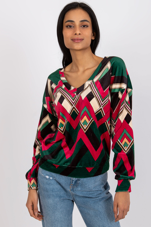 Zaļa un rozā Emmas blūze Zaļa un rozā Emmas blūze