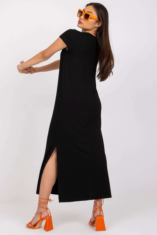 Melna kleita ar šķēlumiem Liliane