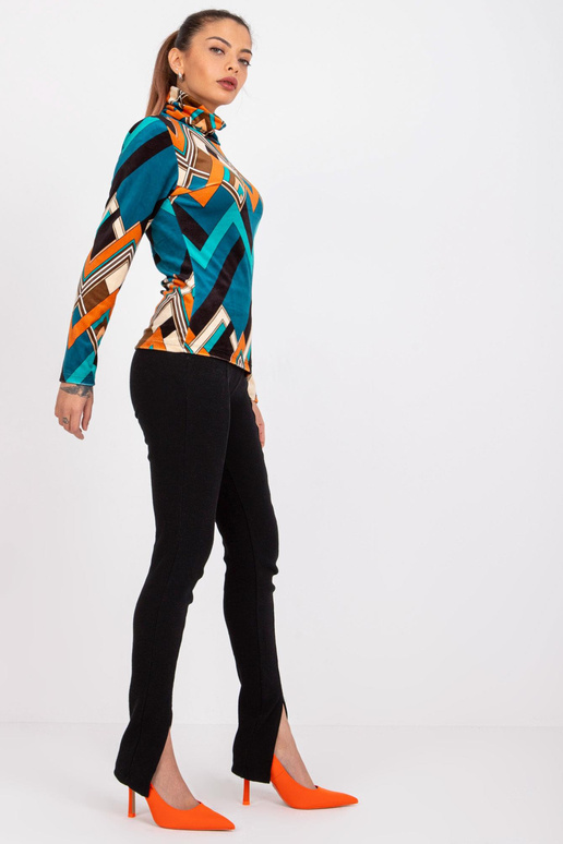 Jūras oranža blūze ar velūru Biloxi