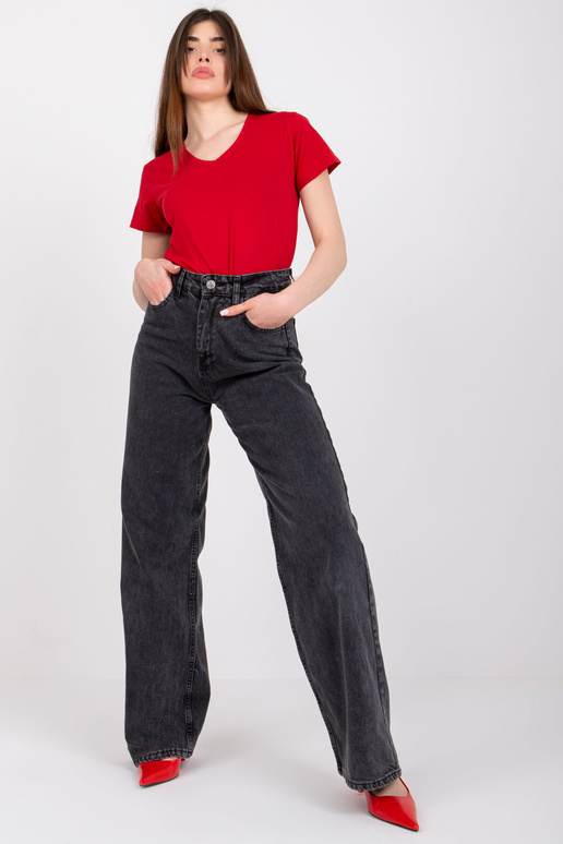 Bordo pamata sieviešu t-krekls Salina...