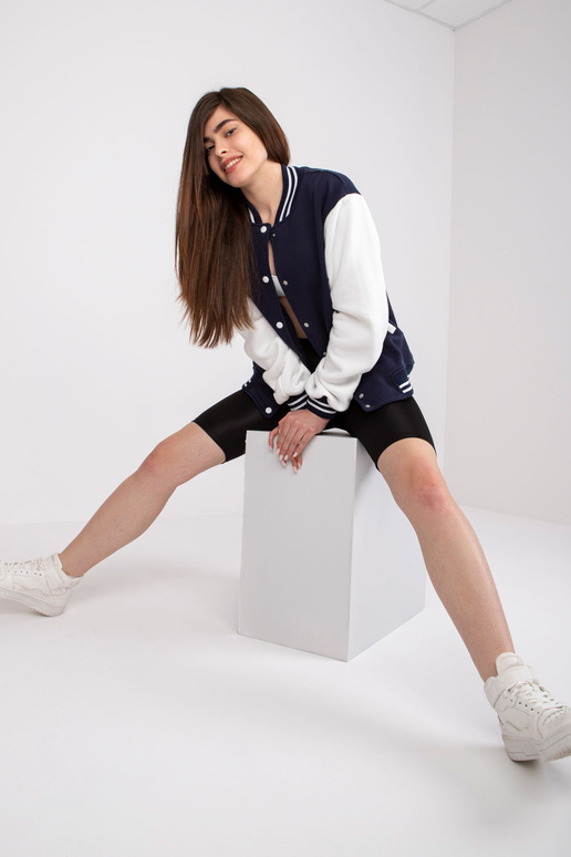 Tumši zils džemperis bumbvedējs Menorca