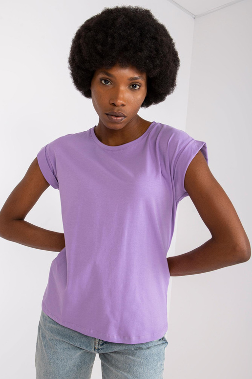 Violets sieviešu t-krekls ar īsām...