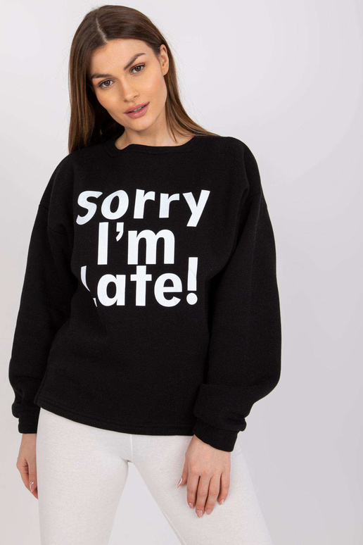 Francisco melns sieviešu džemperis...