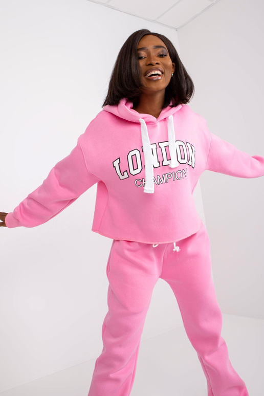 Rozā sporta tērpa komplekts ar kapuci...