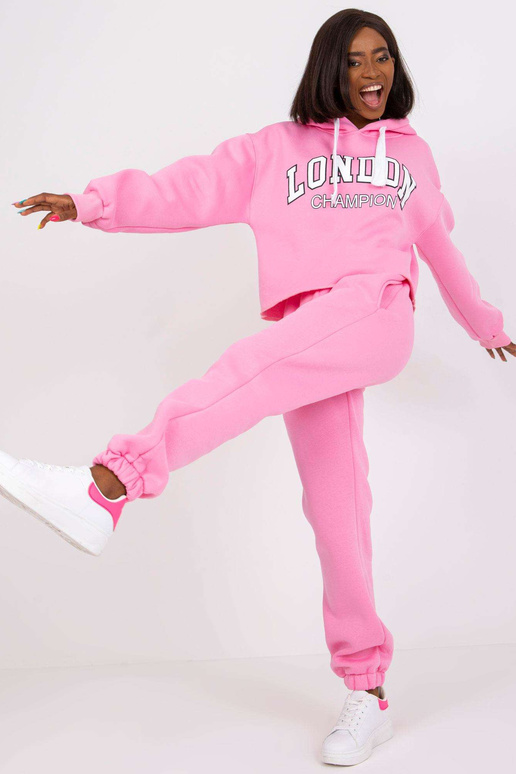 Rozā sporta tērpa komplekts ar kapuci...