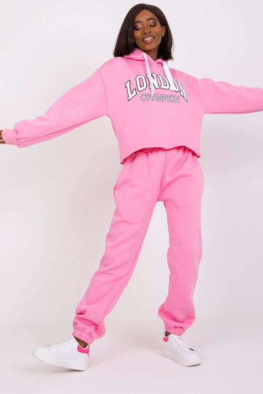 Rozā sporta tērpa komplekts ar kapuci...