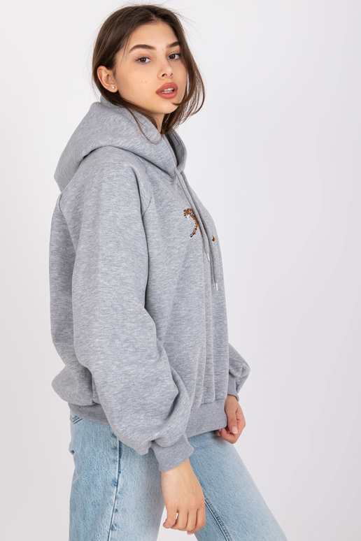 Pelēks Melange sieviešu džemperis...