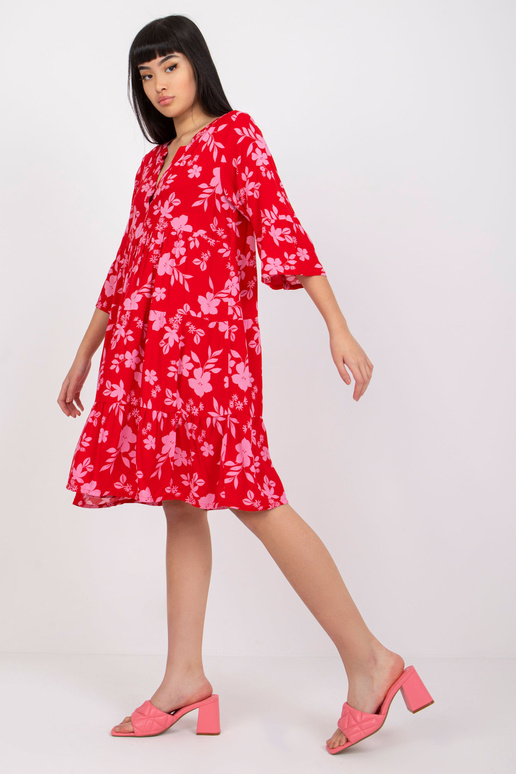 Pola SUBLEVEL sarkana ziedu kleita