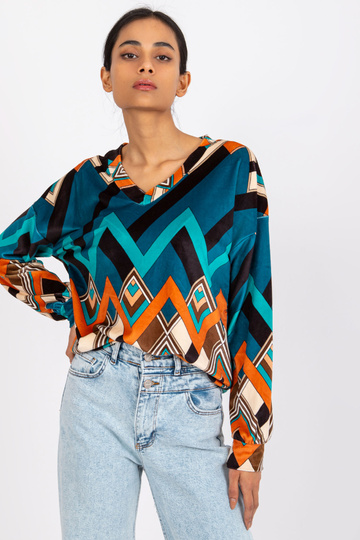 Jūras oranža velūra blūze... 2