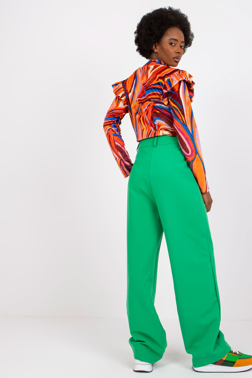 Oranža velūra blūze ar volāniem Lina Oranža velūra blūze ar volāniem Lina