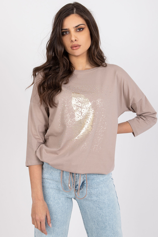 Tumši bēša blūze ar rhinestones Camila Tumši bēša blūze ar rhinestones Camila