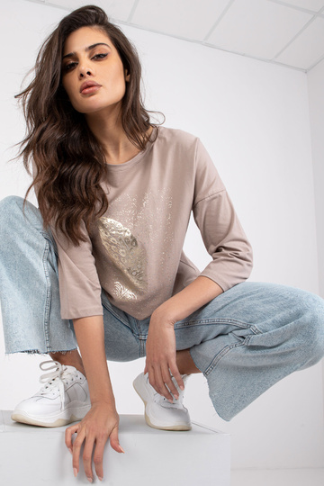 Tumši bēša blūze ar... 2